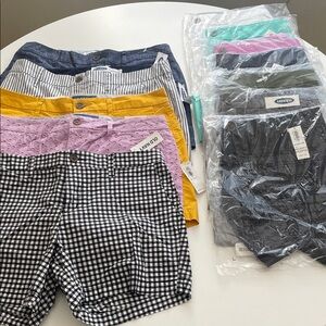 Old Navy Women's Every Day Assorted Color Shorts Collection. Bundle of all 12!